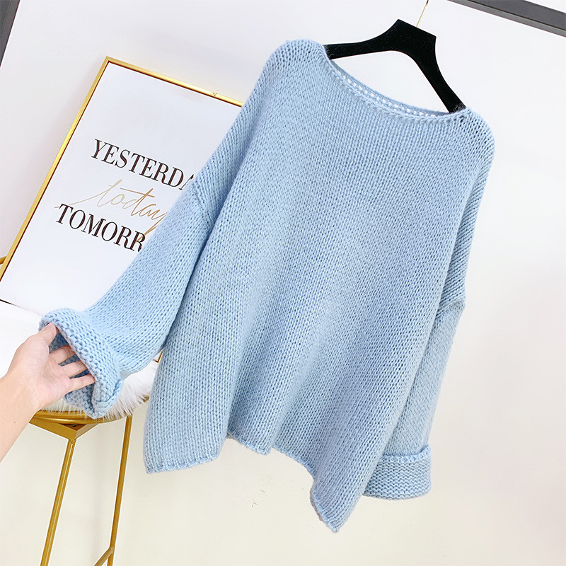 Széles női pulóver többféle színben