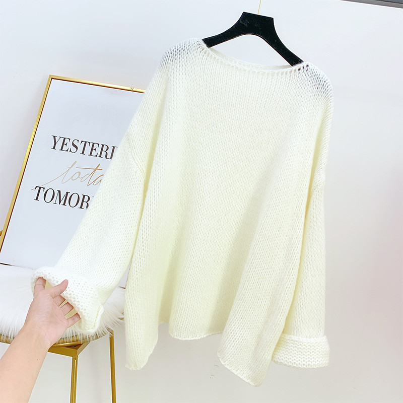 Széles női pulóver többféle színben