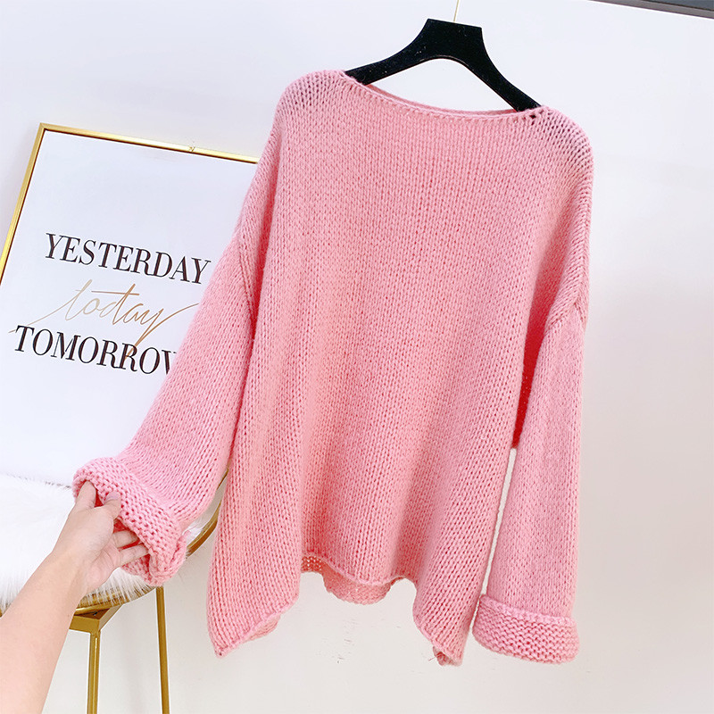 Széles női pulóver többféle színben