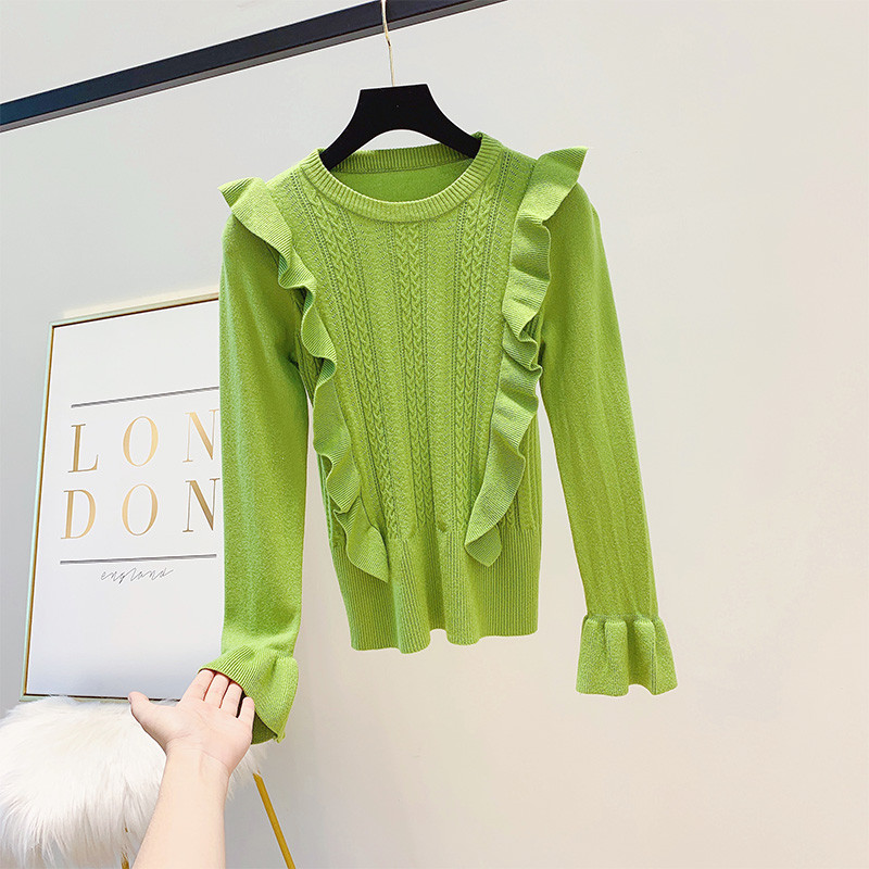 Pulover de dama cu decolteu rotund in patru culori