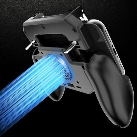 Suport pentru telefon în formă de joystick model SR 2000 cu ventilator potrivit pentru toate telefoanele mobile cu conexiune USB