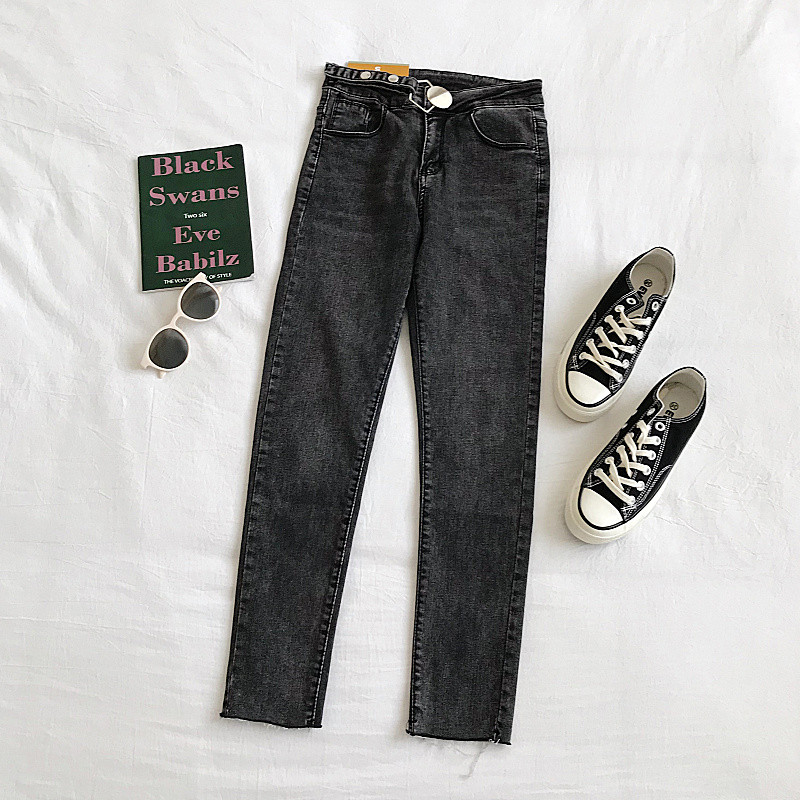 Modern női farmer kék és szürke színben, zsebekkel