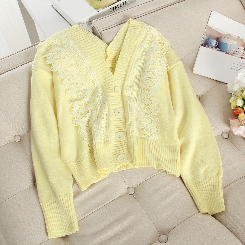 Lezser női kardigán csipkével több színben