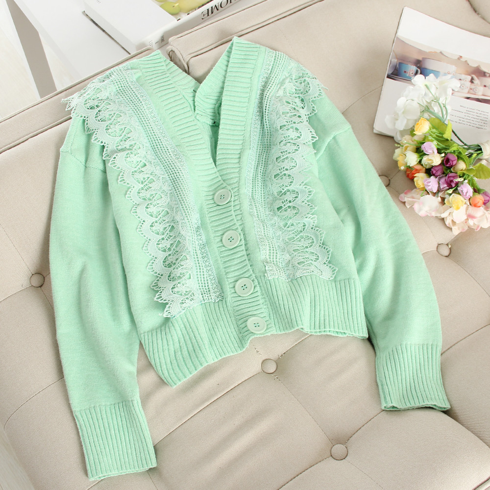 Lezser női kardigán csipkével több színben