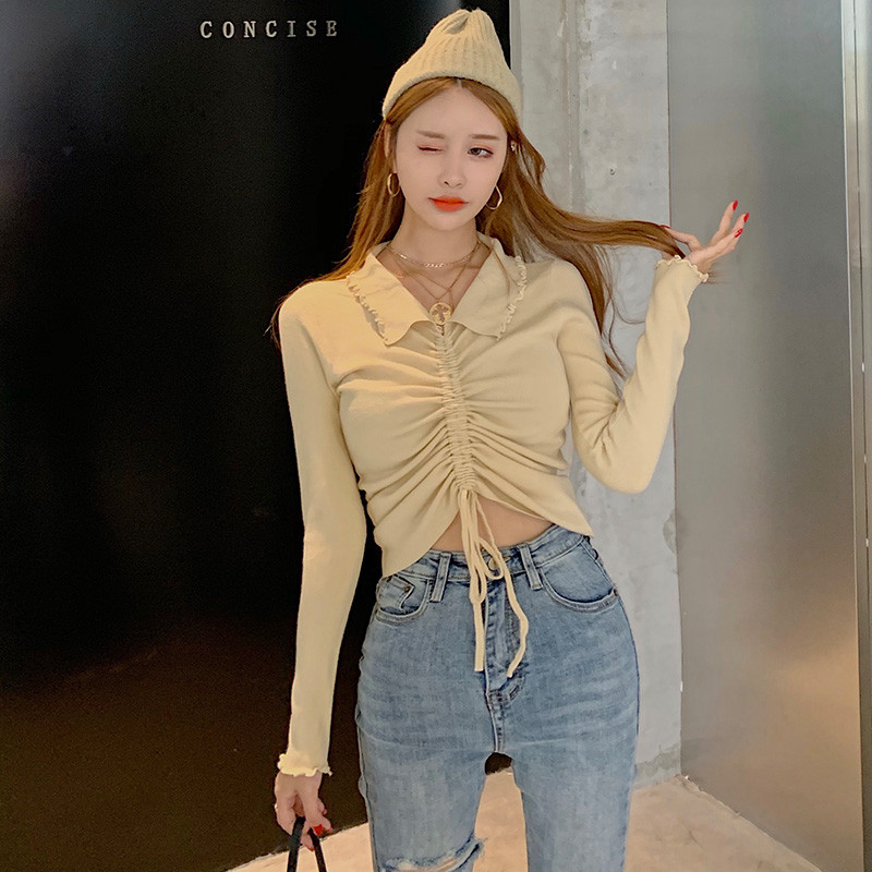 Női alkalmi blúz három színben nyakkendővel