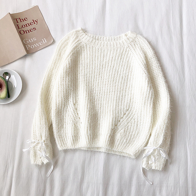 Új modell női pulóver három színben nyakkendővel