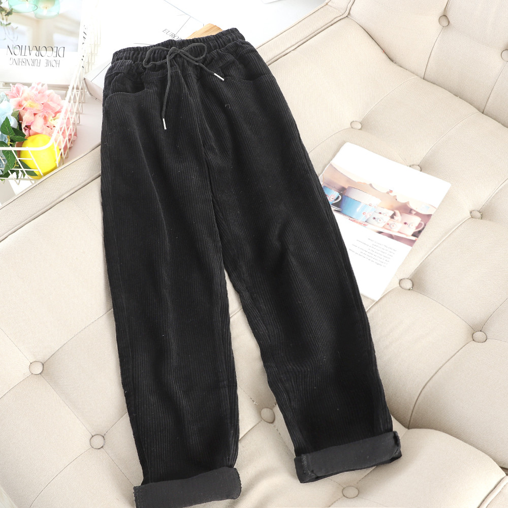 Aktuális női nadrág gumírozott derékkal és zsebekkel több színben