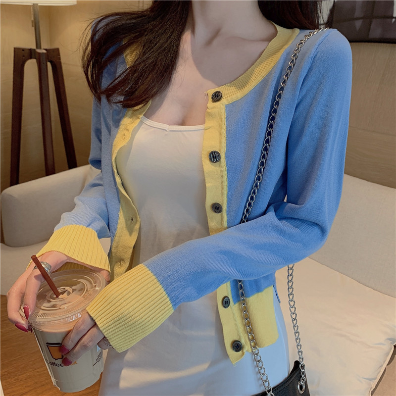 Női rövid kardigán két színben, hosszú ujjal