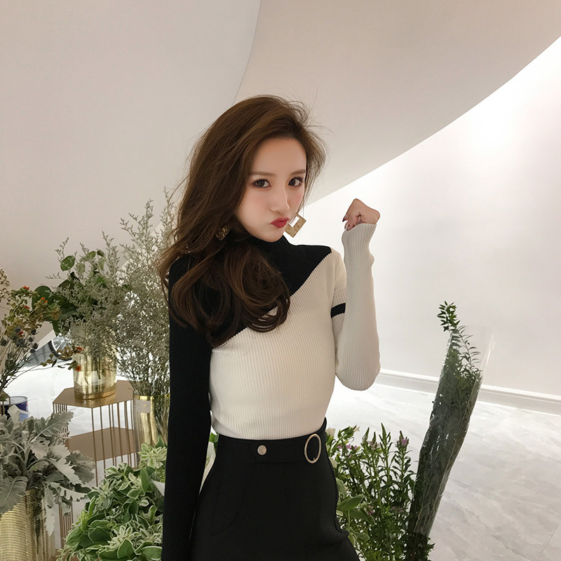 Modern női blúz két színben, hosszú ujjal