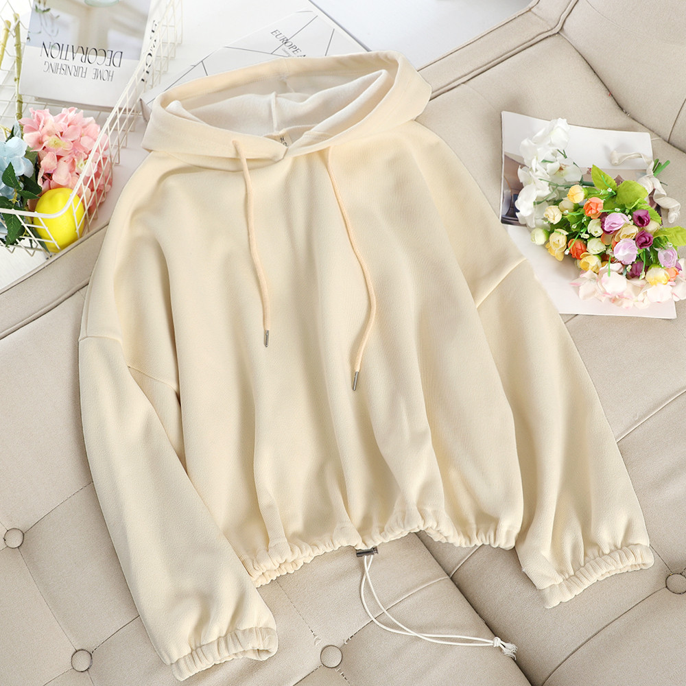 Öt színben kapucnis női pulóver