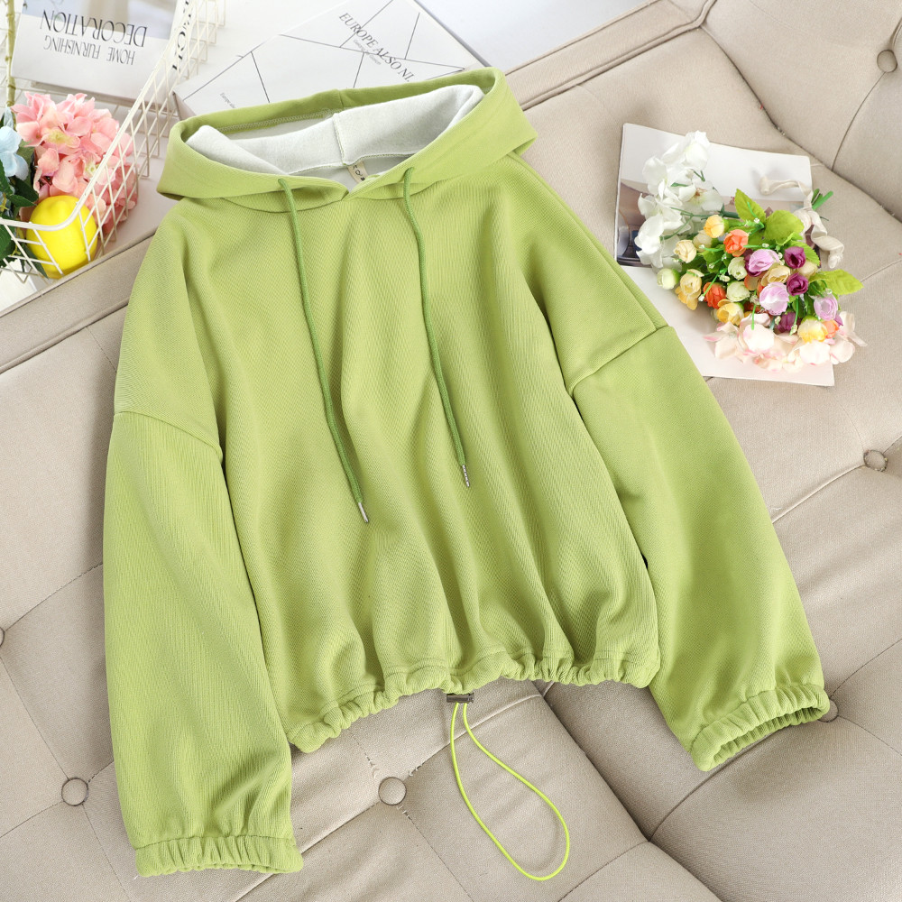 Öt színben kapucnis női pulóver