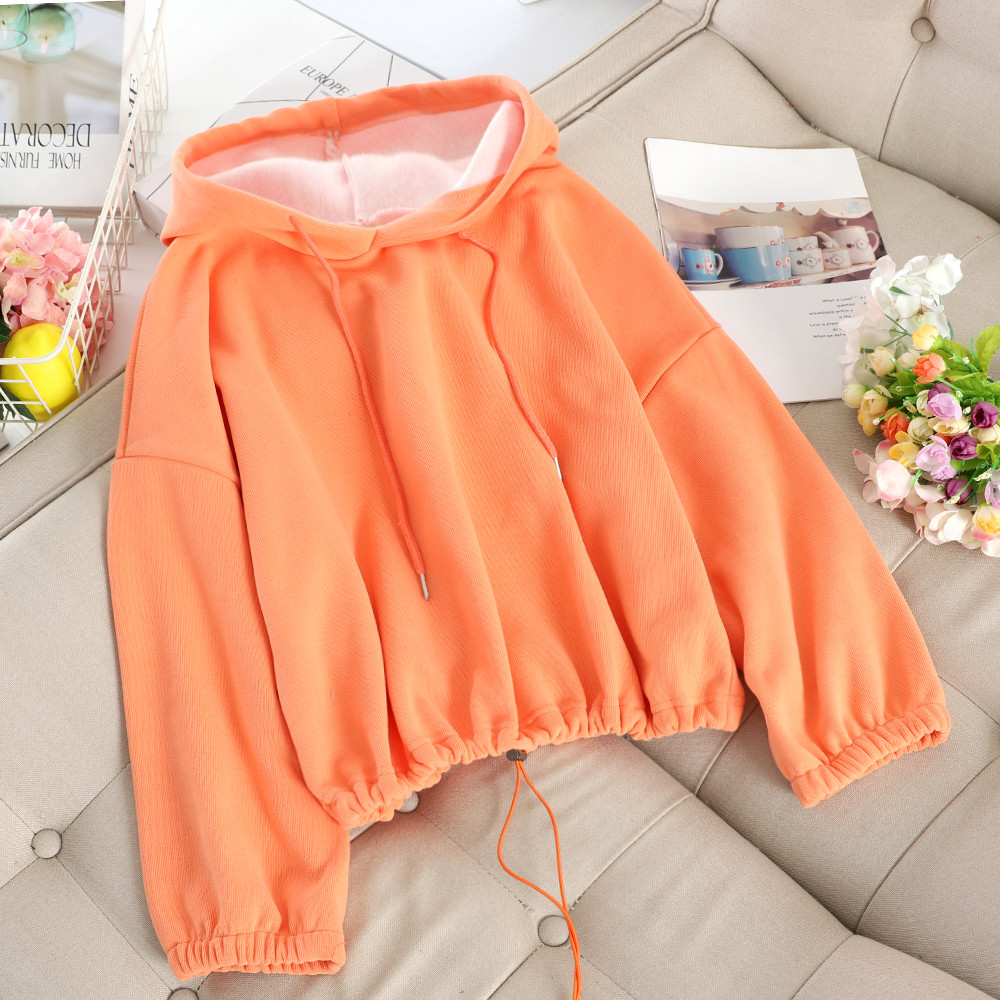 Öt színben kapucnis női pulóver