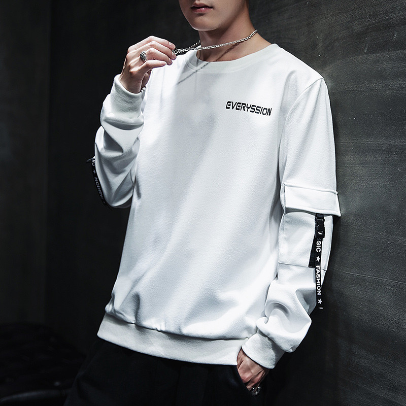 Modern férfi blúz három színben felirattal és zsebbel