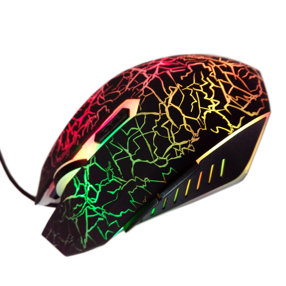 6D гейминг мишка в 7 цвята LED, оптична, DPI 3200