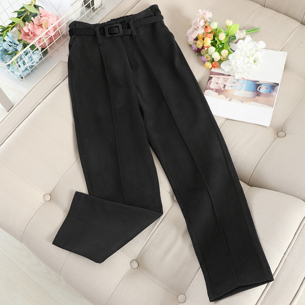 Női nadrág egyenes modell övvel több színben