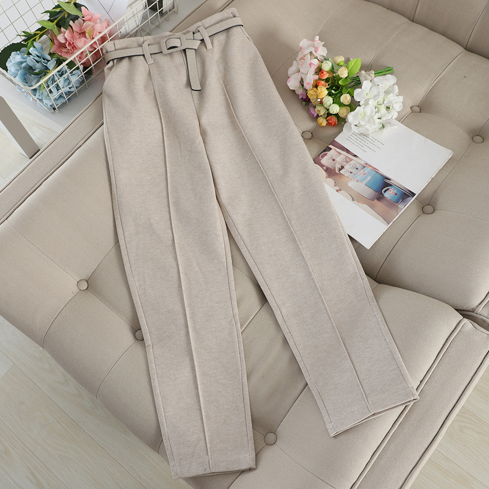 Női nadrág egyenes modell övvel több színben