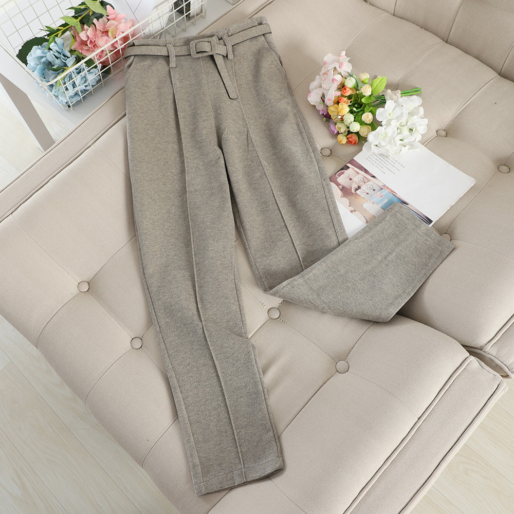 Női nadrág egyenes modell övvel több színben