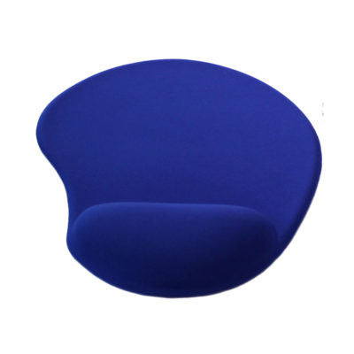 Σκούρο μπλε δερμάτινο pad για ποντίκι με στήριγμα καρπού