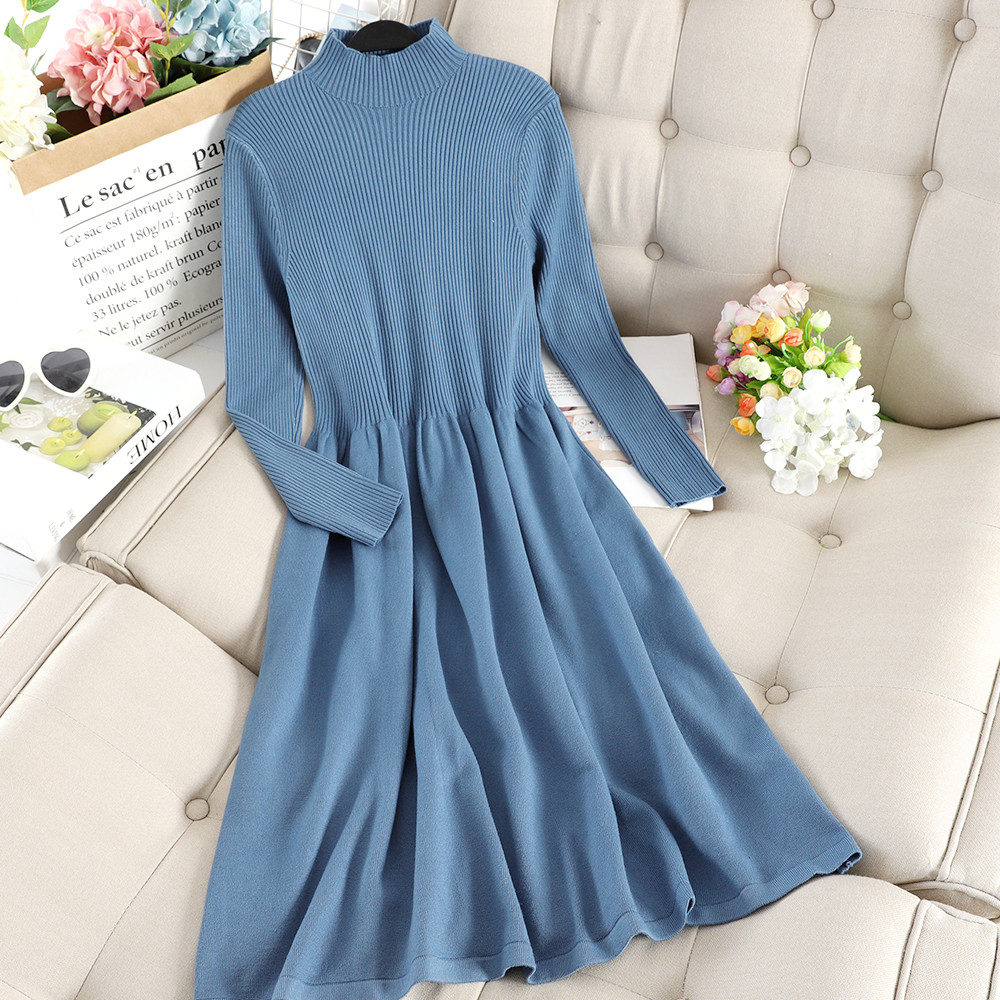 Testreszabott női ruha hosszú ujjal több színben