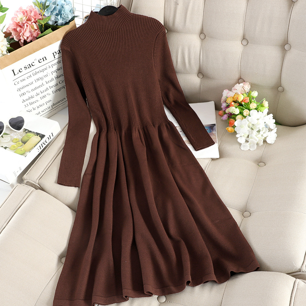 Testreszabott női ruha hosszú ujjal több színben