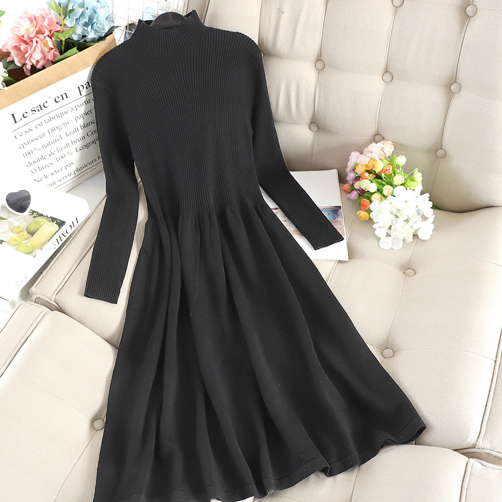 Testreszabott női ruha hosszú ujjal több színben