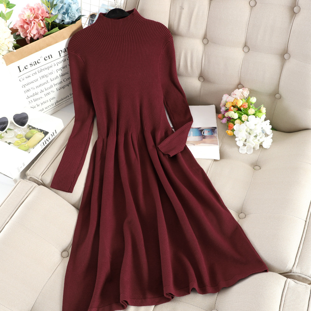 Testreszabott női ruha hosszú ujjal több színben