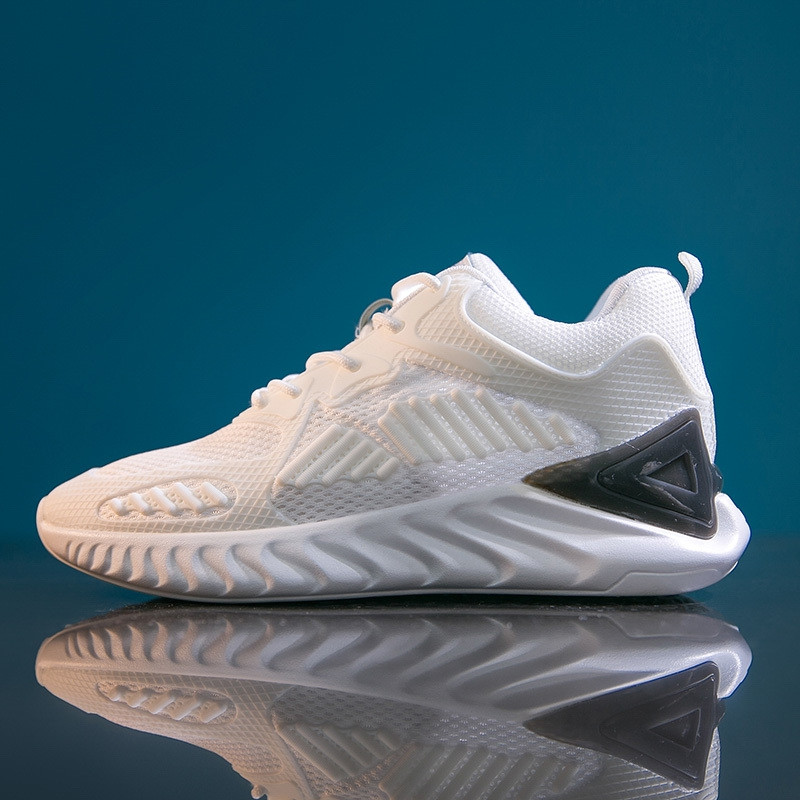 Γυναικεία αθλητικά παπούτσια  με ίσα πέλματα σε δύο χρώματα