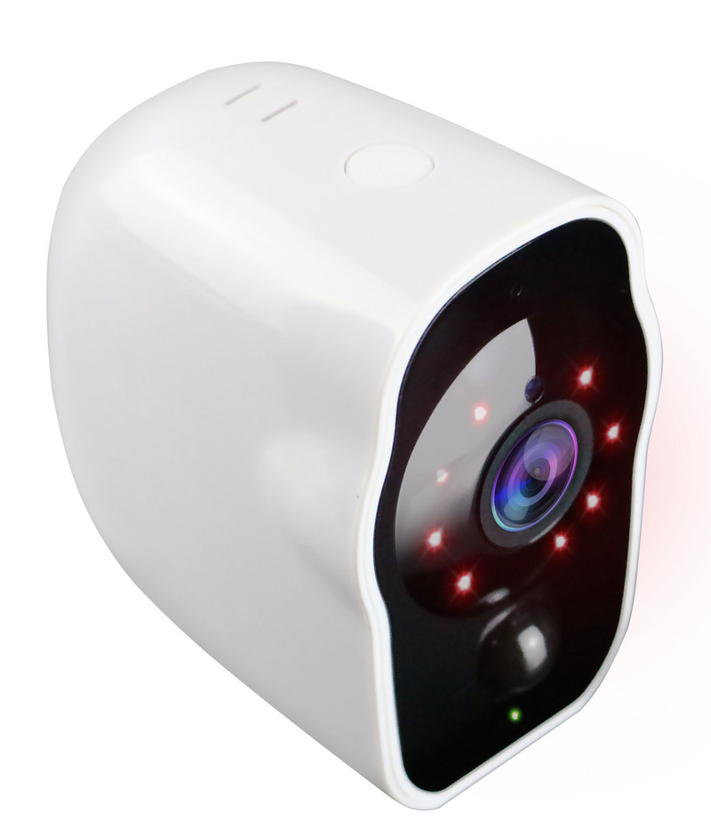 Αδιάβροχη οικιακή κάμερα με WI-FI, κατάλληλη και για νυχτερινή παρακολούθηση βίντεο HD - λευκό χρώμα