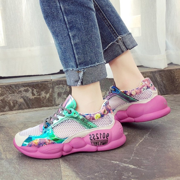 Aktuális női hálós tornacipő több színben