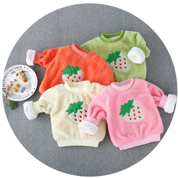 Új modellű gyerek pulóver lányoknak O-nyakkal több színben