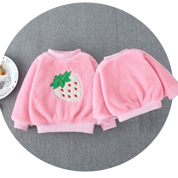 Új modellű gyerek pulóver lányoknak O-nyakkal több színben