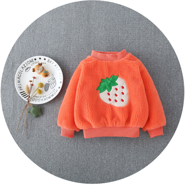 Új modellű gyerek pulóver lányoknak O-nyakkal több színben