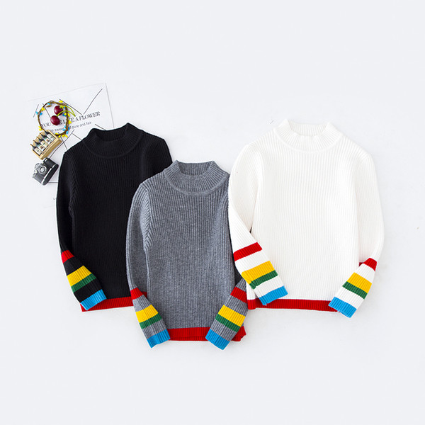 Modern gyerekpulóver pólógallérral több színben
