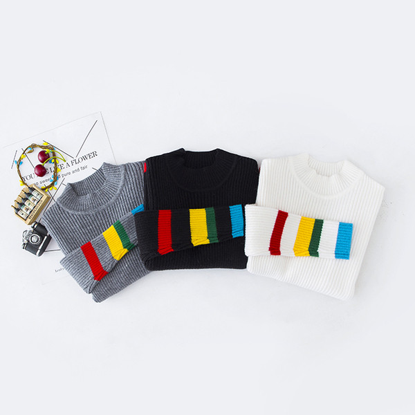 Modern gyerekpulóver pólógallérral több színben