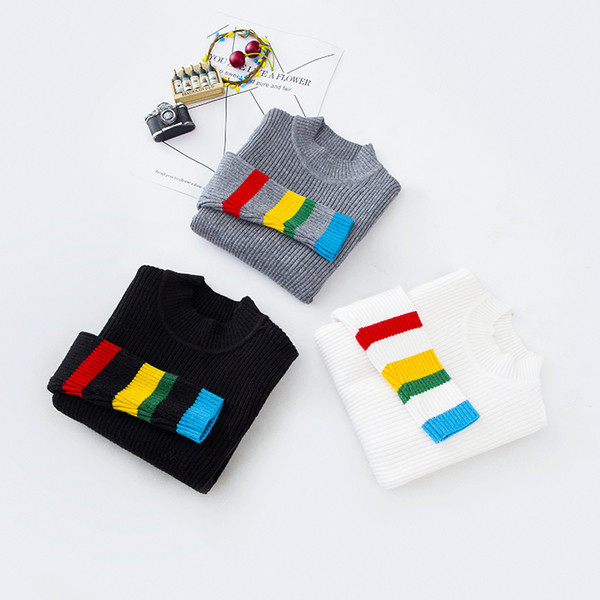 Modern gyerekpulóver pólógallérral több színben