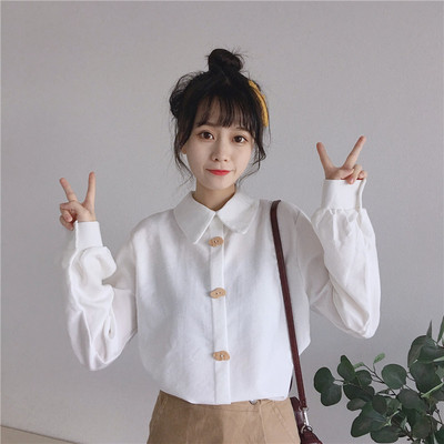 Női ing három színben, klasszikus gallérral