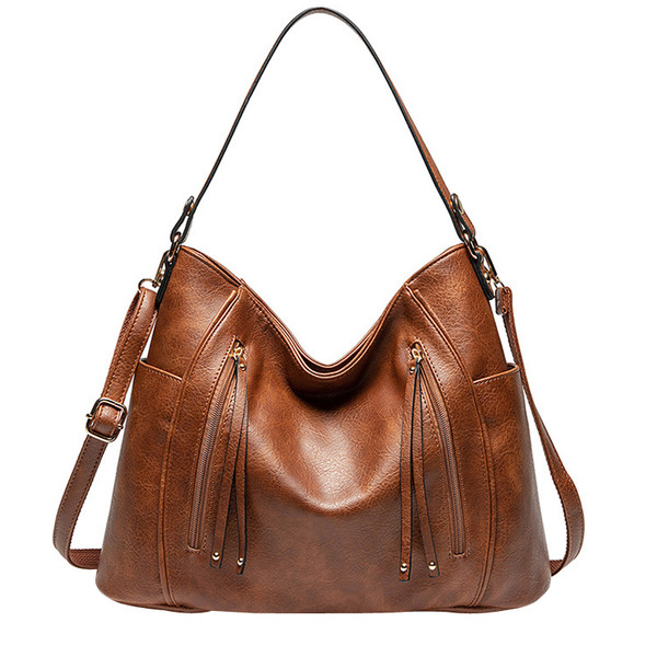 Geanta de dama moderna cu doua manere si fermoar in mai multe culori