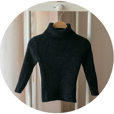 Új modell gyerekpulóver magas pólógallérral több színben lányoknak