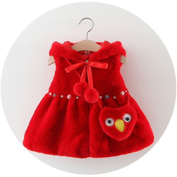 Model nou de vestă pentru copii cu glugă și element 3D pentru fete în mai multe culori