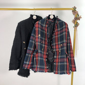 Γυναικείο κομψό σακάκι και μακρύ μανίκι σε δύο χρώματα