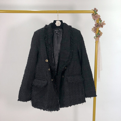 Γυναικείο κομψό σακάκι και μακρύ μανίκι σε δύο χρώματα