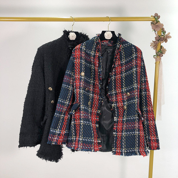 Γυναικείο κομψό σακάκι και μακρύ μανίκι σε δύο χρώματα