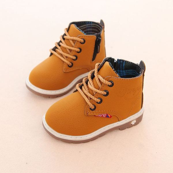 Őszi gyerek csizma fűzővel és cipzárral fekete, mustár és bordó színben