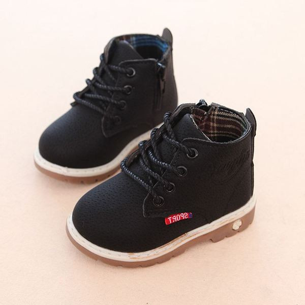 Őszi gyerek csizma fűzővel és cipzárral fekete, mustár és bordó színben