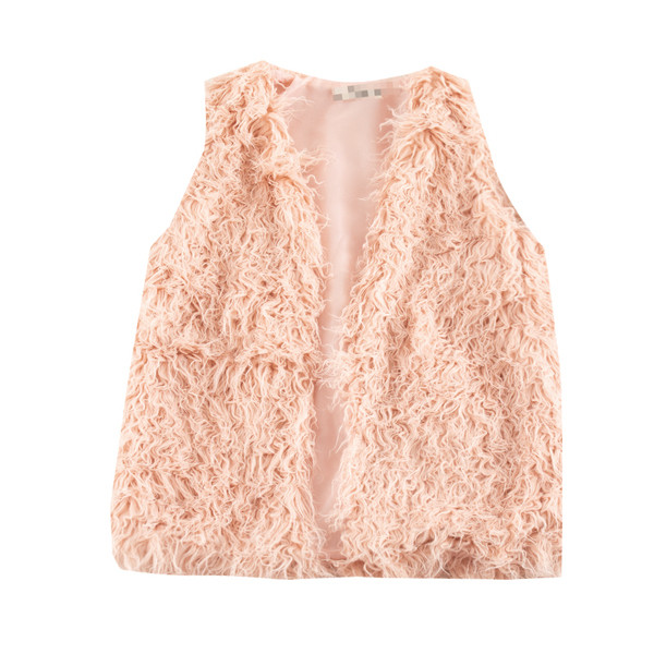 Μοντέρνο γυναικείο γιλέκο με V-λαιμόκοψη σε τέσσερα χρώματα