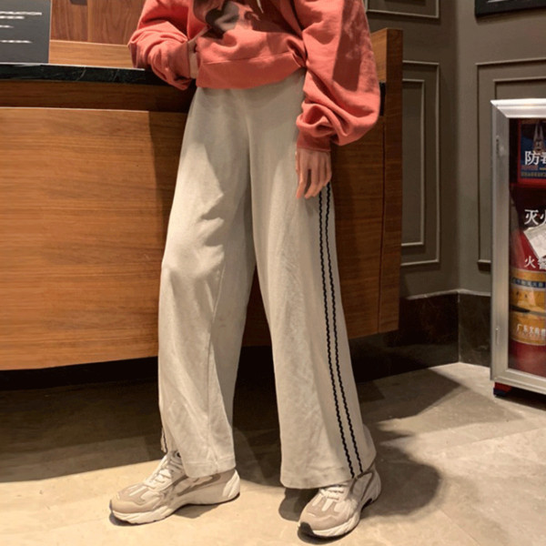 Női sportnadrág két színben - széles modell