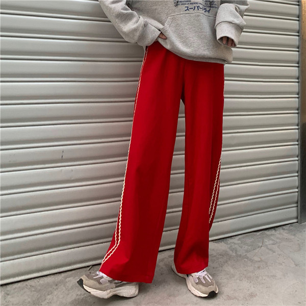 Női sportnadrág két színben - széles modell