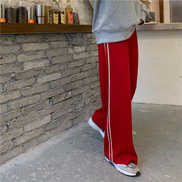 Női sportnadrág két színben - széles modell