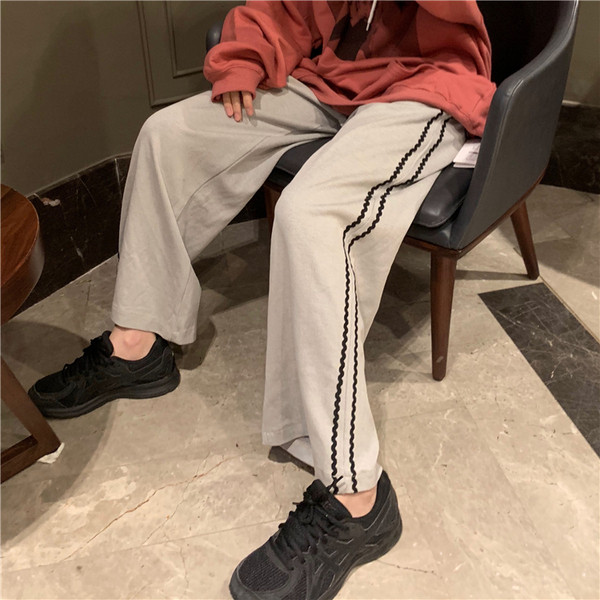 Női sportnadrág két színben - széles modell