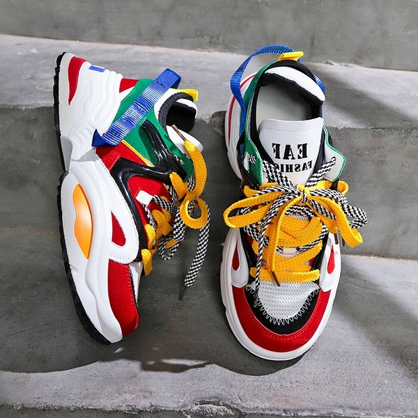 Új modern női tornacipő durva talppal több színben